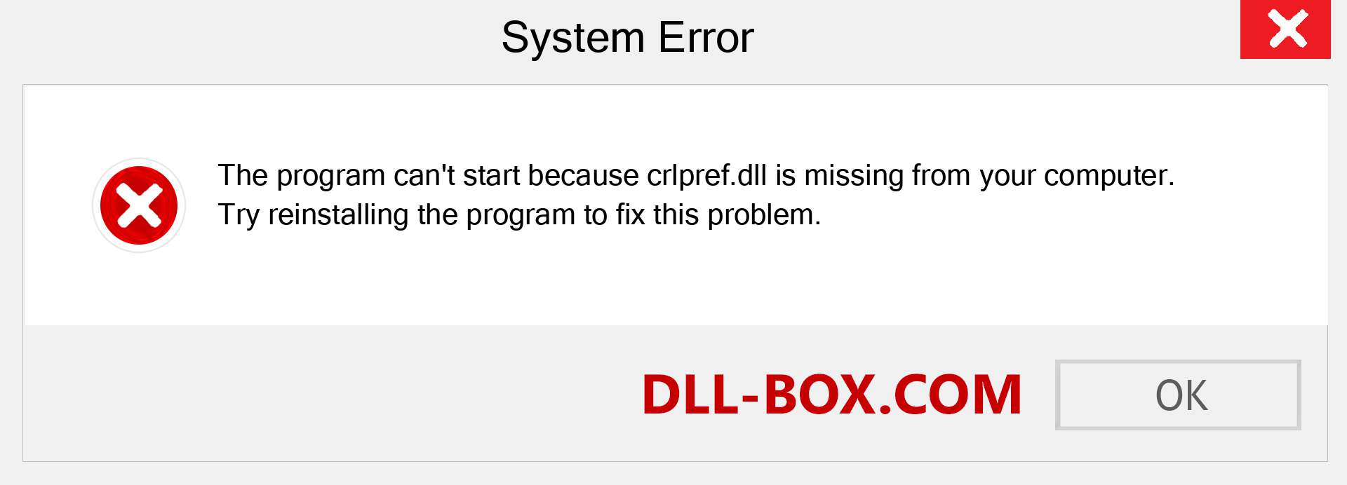  crlpref.dll file is missing?. Download for Windows 7, 8, 10 - Fix  crlpref dll Missing Error on Windows, photos, images
